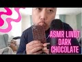 ASMR Lindt Extra Dark Chocolate Licking Sucking Chewing Sounds