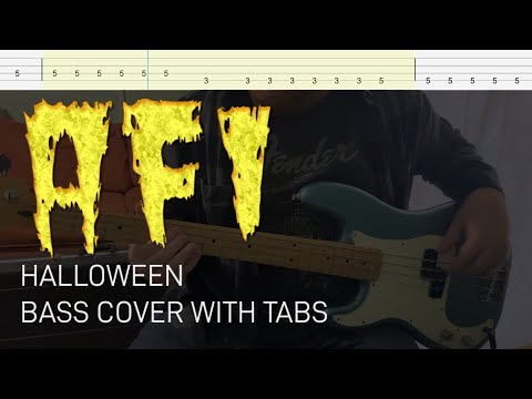 AFI - Halloween (Bass Cover with Tabs)