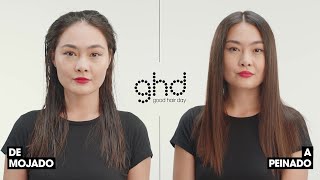 ghd TRANSFORMA tu CABELLO de MOJADO a LISO anuncio