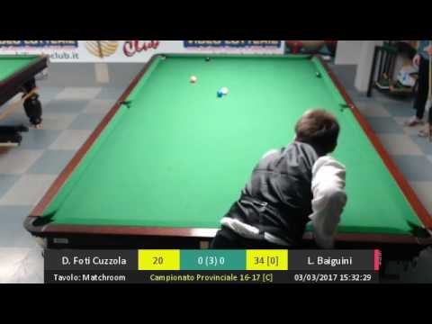 Provinciale FIBiS Brescia Cat. C - Baiguini vs Foti - 2017/03