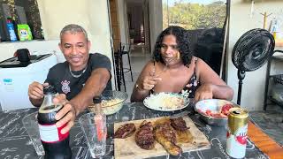 ALMOÇO DE HOJE AQUI NA ROÇA CARNE ASSADA | CHURRASCO Em comemoração aos 16 anos de presley 