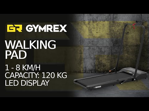 vídeo - Cinta de correr - plegable - 735 W - 1 - 8 km/h - 120 kg - cinta de correr de escritorio - soporte para iPad