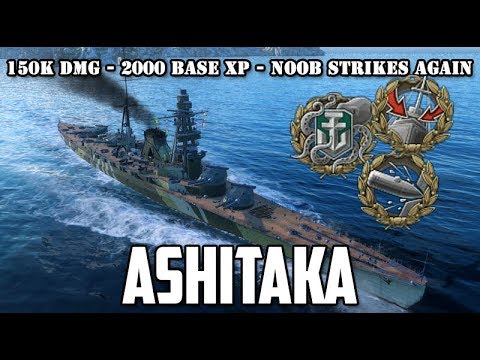 Finndamage's WoWs - Ashitaka Kraken, HC & Confederate (150k dmg, 2000 base xp)