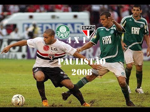 Palmeiras 4 x 1 São Paulo - Campeonato Paulista 2008 - Gols