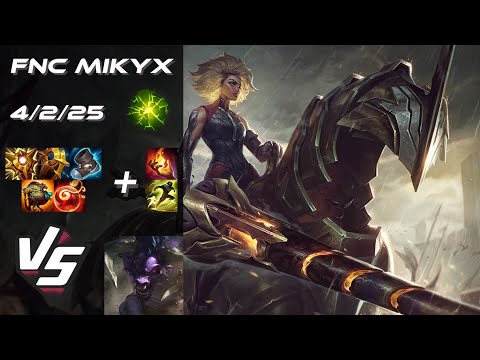 Fnatic Mikyx SUPPORT Rell vs Alistar - EU Challenger Patch 25.S2.1