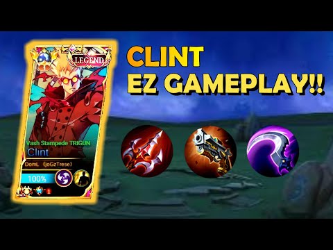 CLINT EZ GAMEPLAY!! - CLINT BEST BUILD WITH MANIAC!! ~ MLBB 2023