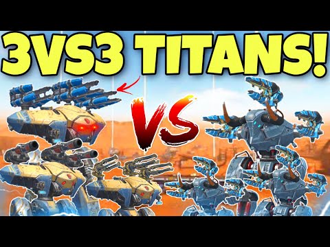 🔥3VS3 SHARANGA VS MINOS TITAN SKIRMISH CONCEPT! || WAR ROBOTS! ||