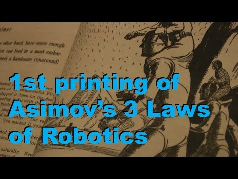 3 laws of robotics : First appearance in 1942 magazine - Science Fiction Discussions