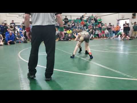 Max's 3rd Bout. Mat Power Tournament. North Rose 3/6/2022.