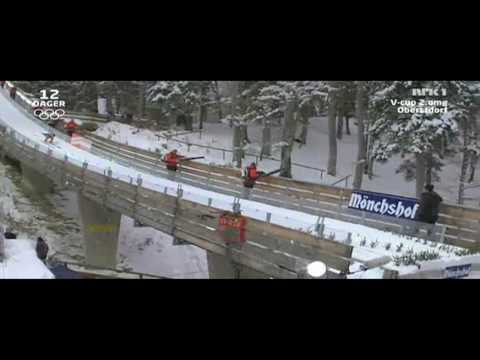 Robert Kranjec Oberstdorf 214m Sunday 31. 2010.mov