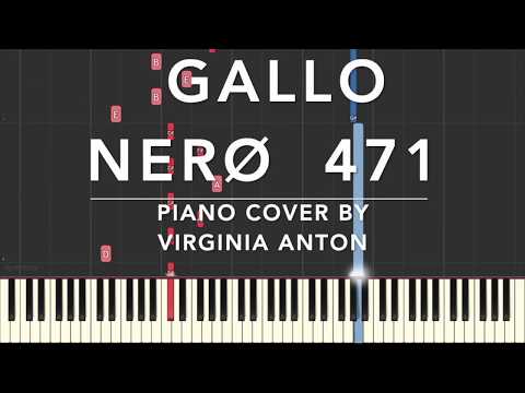 GALLO NERØ - 471 Piano Tutorial Instrumental Cover