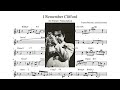 I Remember Clifford - Art Farmer Transcription