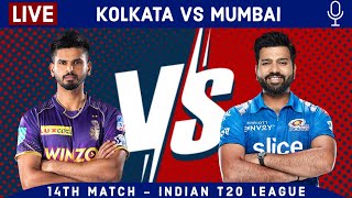 LIVE: Kolkata Vs Mumbai, 14th Match | KKR Vs MI Live Scores & hindi Commentary | Live - IPL 2022