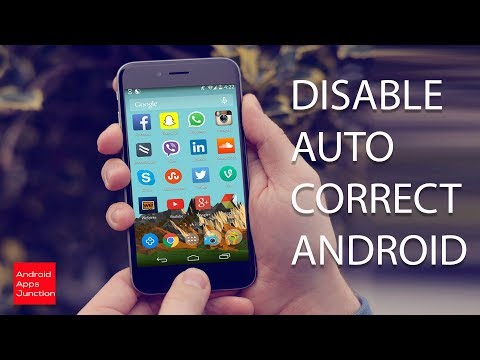 How to turn off auto correct on android (note 8)