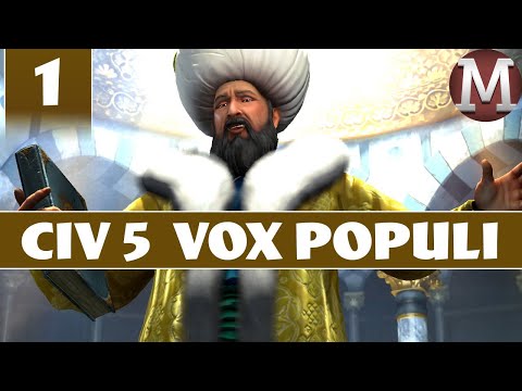 Civilization 5 - Let's Play Vox Populi as Ottoman Empire - Part 1 [Modded Civ 5 Gameplay]