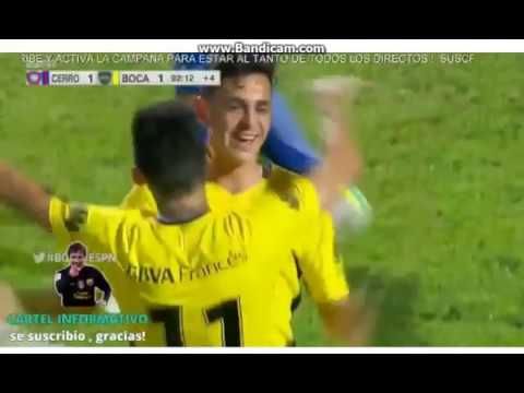 gol de Maroni Boca 2 x 1 cerro porteño amistoso 2017 re apertura del estadio