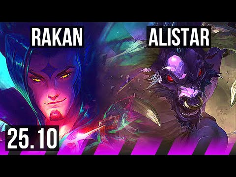 RAKAN & Xayah vs ALISTAR & Jhin (SUP) | 1/2/9 | EUW Challenger | 25.10