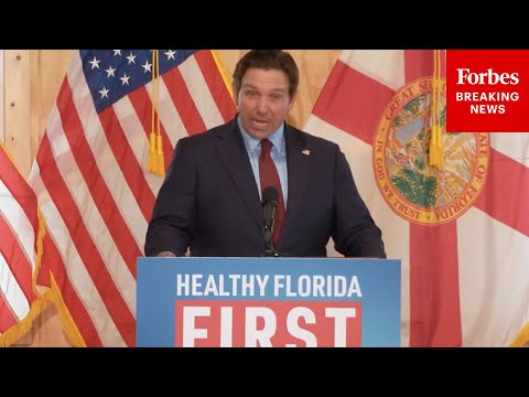 Gov. Ron DeSantis Holds Press Briefing To Announce Healthy Florida First Initiatives