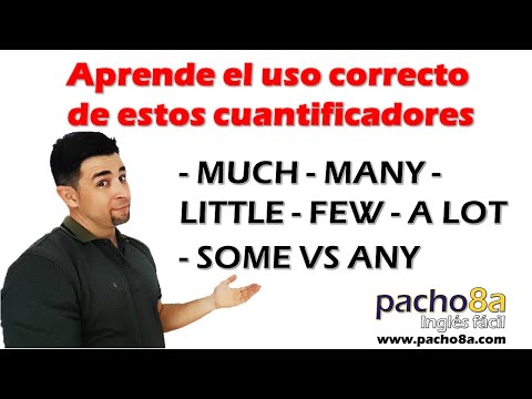 🔴 MUCH, MANY, LITTLE, FEW, A LOT, SOME, and ANY in English | Learn to use them easily