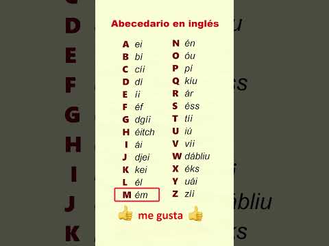 Aprenda el abecedario en ingles en en 1 minuto