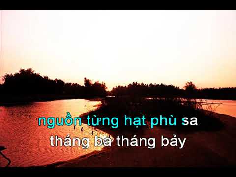karaoke khúc hát sông quê- beat chuẩn tone nam