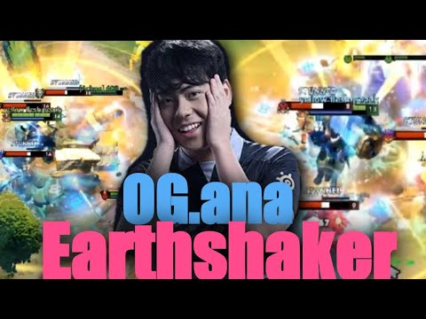 OG.ana Earthshaker Gameplay 7.27 | DOTA2