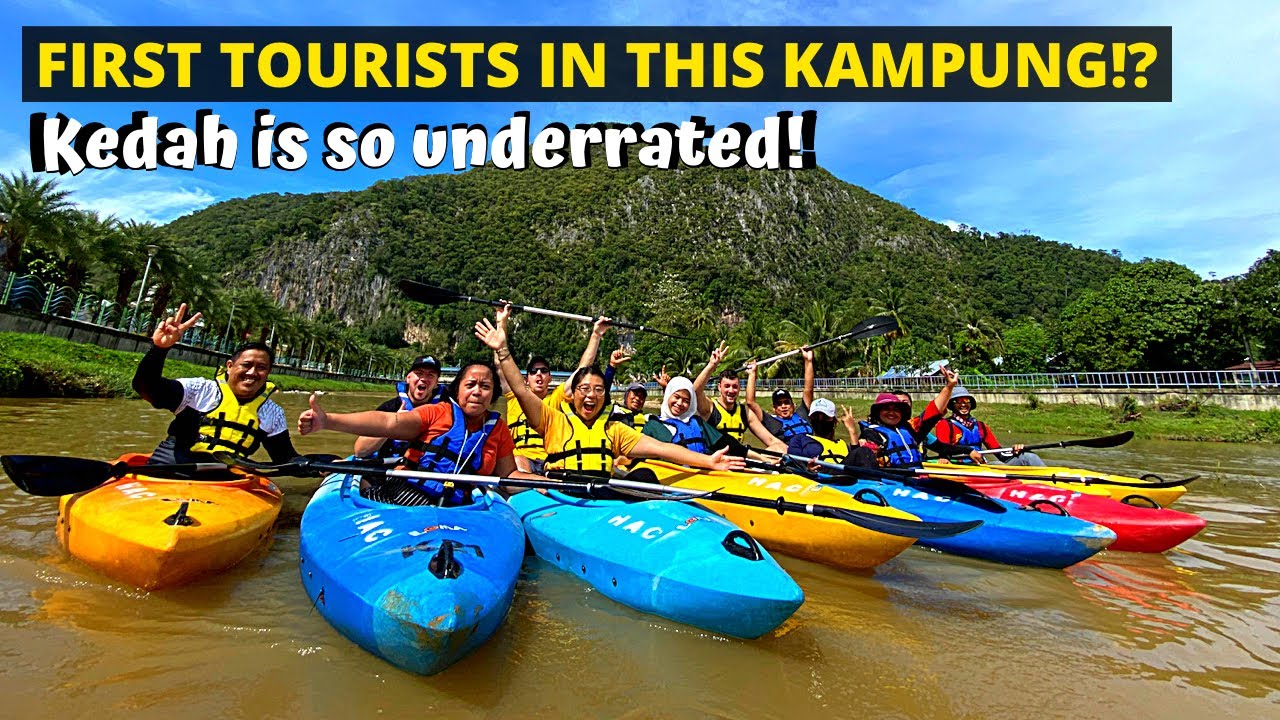 Kedah kayak & caves adventure (The FIRST MAT SALLEH here!) @ Kampung Baling - MALAYSIA TRAVEL VLOG