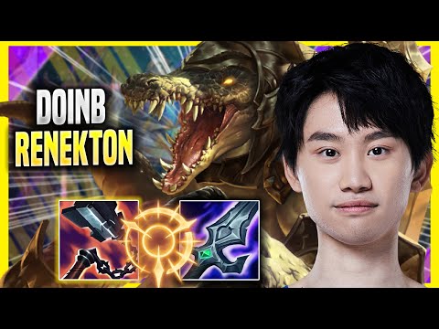 DOINB IS A BEAST WITH RENEKTON! - LNG DoinB Plays Renekton MID vs Qiyana! | Season 2022