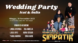 Download lagu LIVE STREAMING SIMPATIK MUSIC WEDDING PARTY ICAT & AULIA - NUGROHO AUDIO - SIMPATIK SHOOTING mp3