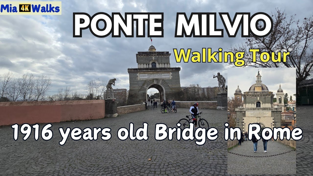 Embark on an enchanting walking tour of Ponte Milvio.