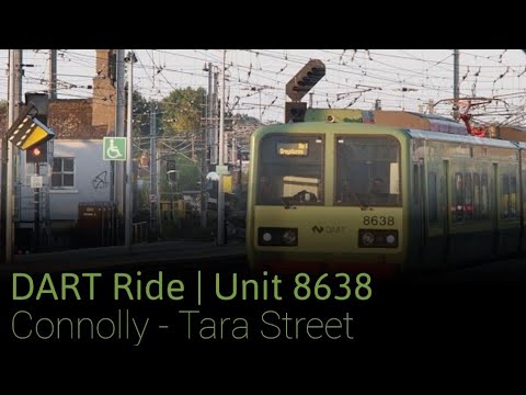 Ride Onboard IÉ 8520 Class DART no.8638 from Connolly to Tara St 12/8/22.