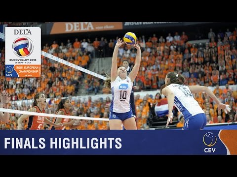 2015 Women's EuroVolley - Highlights Gold medal match The Netherlands vs Russia