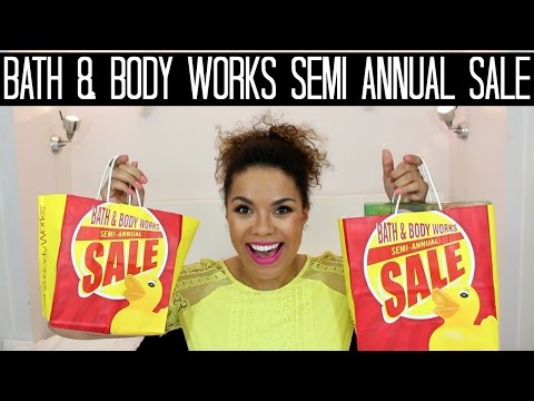 Bath and Body Works Semi Annual Sale Haul June 2016 | samantha jane Video