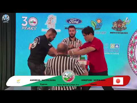 Hatzilouka Andreas vs Hirofumi Horikawa | Up to 85 kg | XLVI WORLD ARMWRESTLING CHAMPIONSHIP | 2025