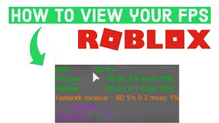 How to View your FPS on Roblox (2021)