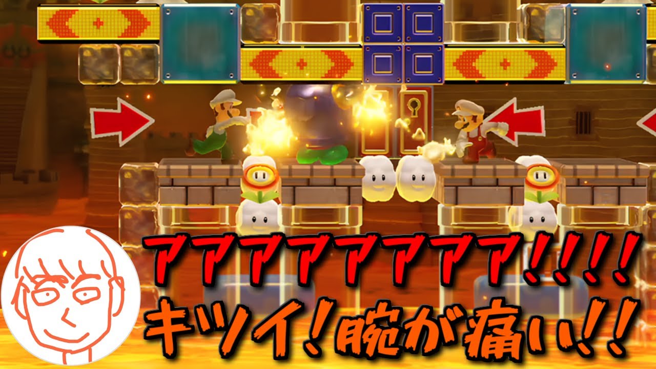 マリメで腕を痛めるしんじろー吉田【2025.01.08/マリオメーカー2/しんじろー吉田/切り抜き】