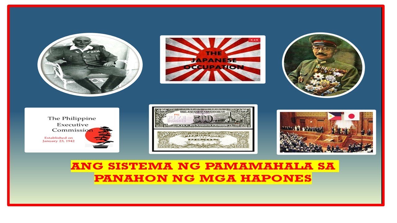 Sistema ng Pamamahala sa Panahon ng mga Hapones