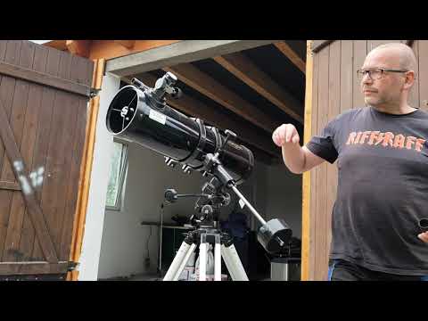 digitale Spiegelreflexkamera (dslr) an Teleskop