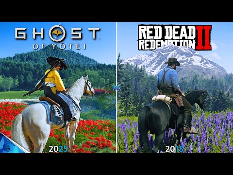 Ghost of Yōtei vs Red Dead Redemption 2 - Graphics and Details Comparison