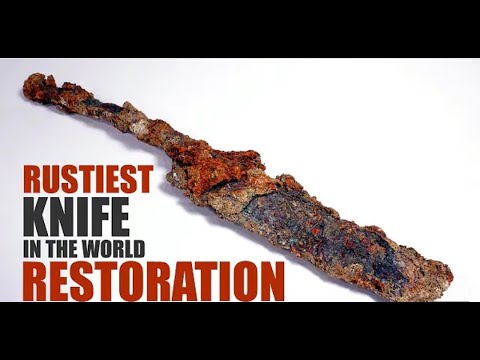 200 Years Antique Rusty Knife Restoration