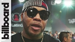Flo Rida Talks About His Collaboration with Maluma on the 2017 Latin Grammys Red Carpet