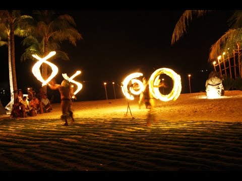 Фаер шоу, Бора Бора. Fire show, Bora Bora