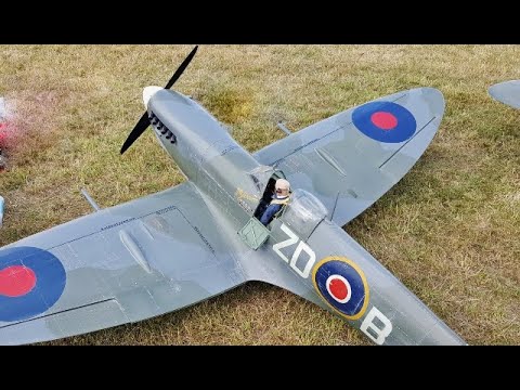 BATTLE OF BRITAIN RC TRIBUTE - SPITFIRE & LYSANDER & 2 X LANCASTERS BMFA NATS FLIGHTLINE # 3 - 2018