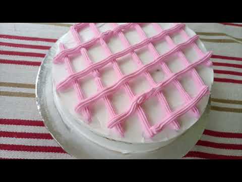 #cake decoration ideas with star nozzle/easy decoration /Chocolate cake /Vasantha kai vannam