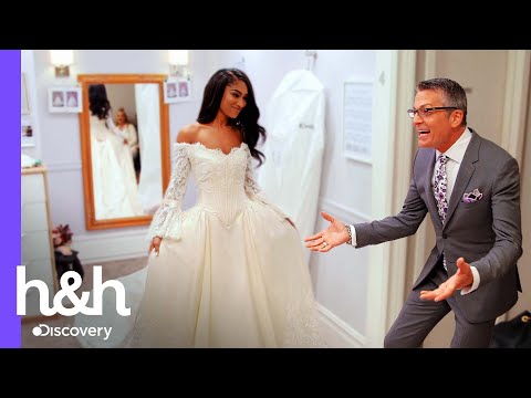 Bride surprises Randy by wearing the first dress he designed | Wedding Dress | Discovery H&H