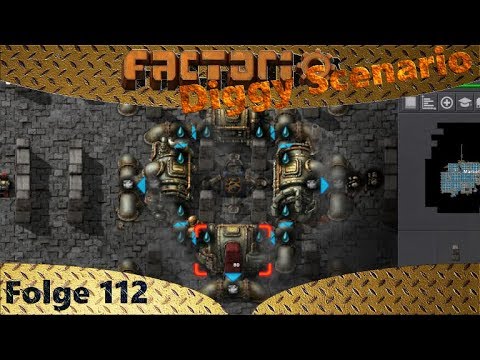 Factorio - Diggy Scenario - Kohlemangel - Let's Play 112 - Deutsch - German