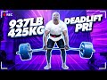 937 LB/425 KG DEADLIFT PR AT 275 LBS/125 KG BODYWEIGHT!