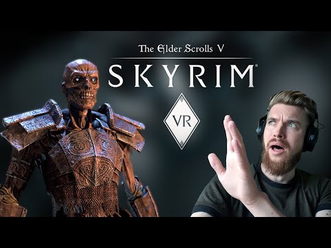 I was Not Ready for Bleak Falls Barrow in Skyrim VR - (Part 2 Modded Walkthrough Anniversary)