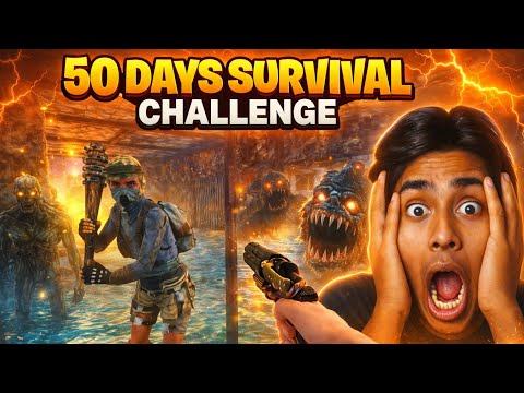 50 DAYS GIRL SURVIVAL CHALLENGE 😱 | WORLD RECORD |GIRL vs MUTANTS | SUNKENLAND #part6 
