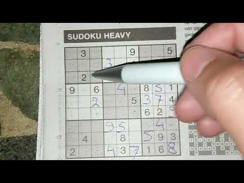Heavy / Hard Sudoku puzzle in 11 minutes (with a PDF file) 04-26-2019 part 2 of 2